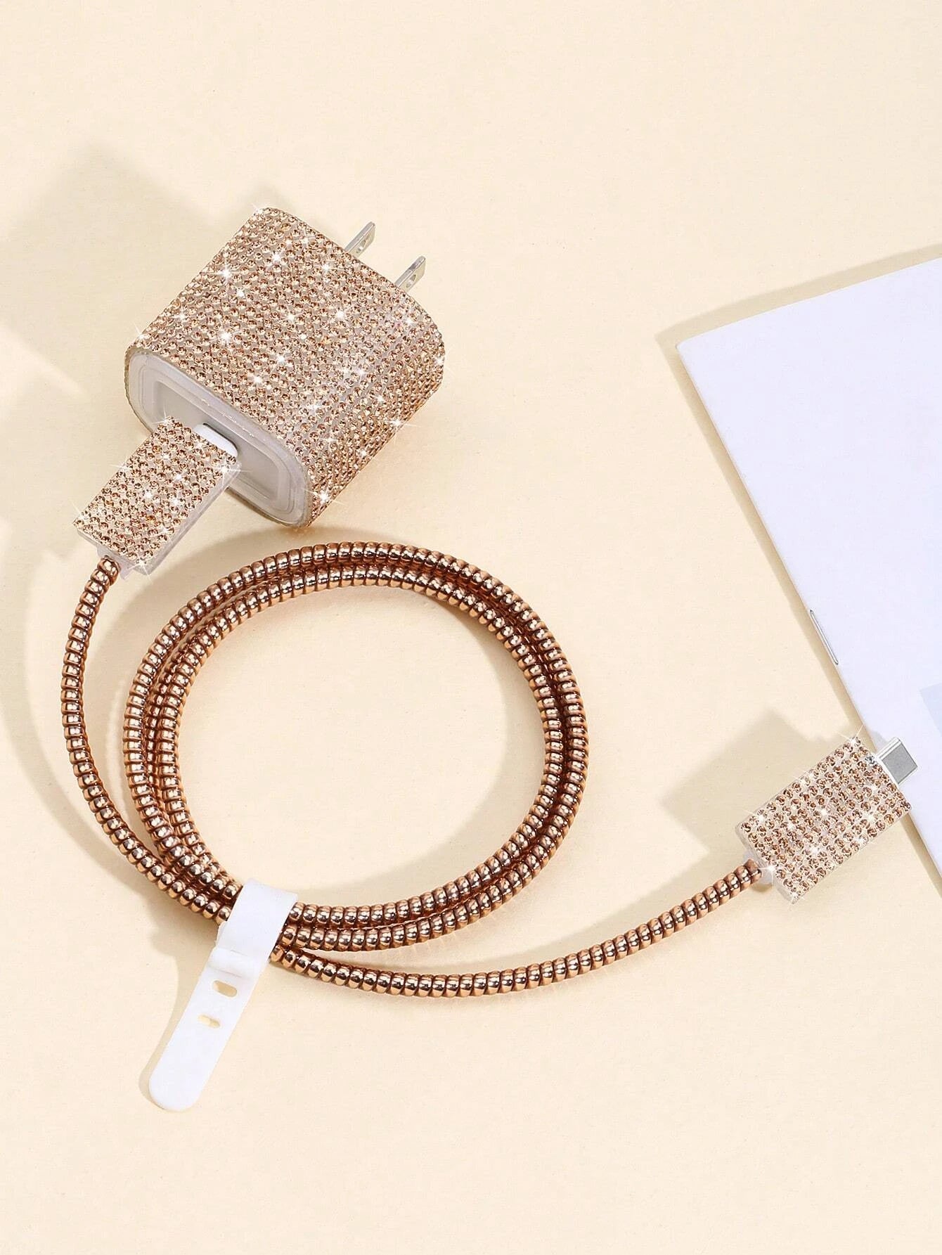 17908 1b-056 Protector de cable de dato & Cabeza de carga 5 Pzas