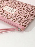 6409 a02-08 Bolso de maquillaje portátil de leopardo