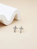 15375 2b-01-04 Pendientes con diamante 2 Pzas