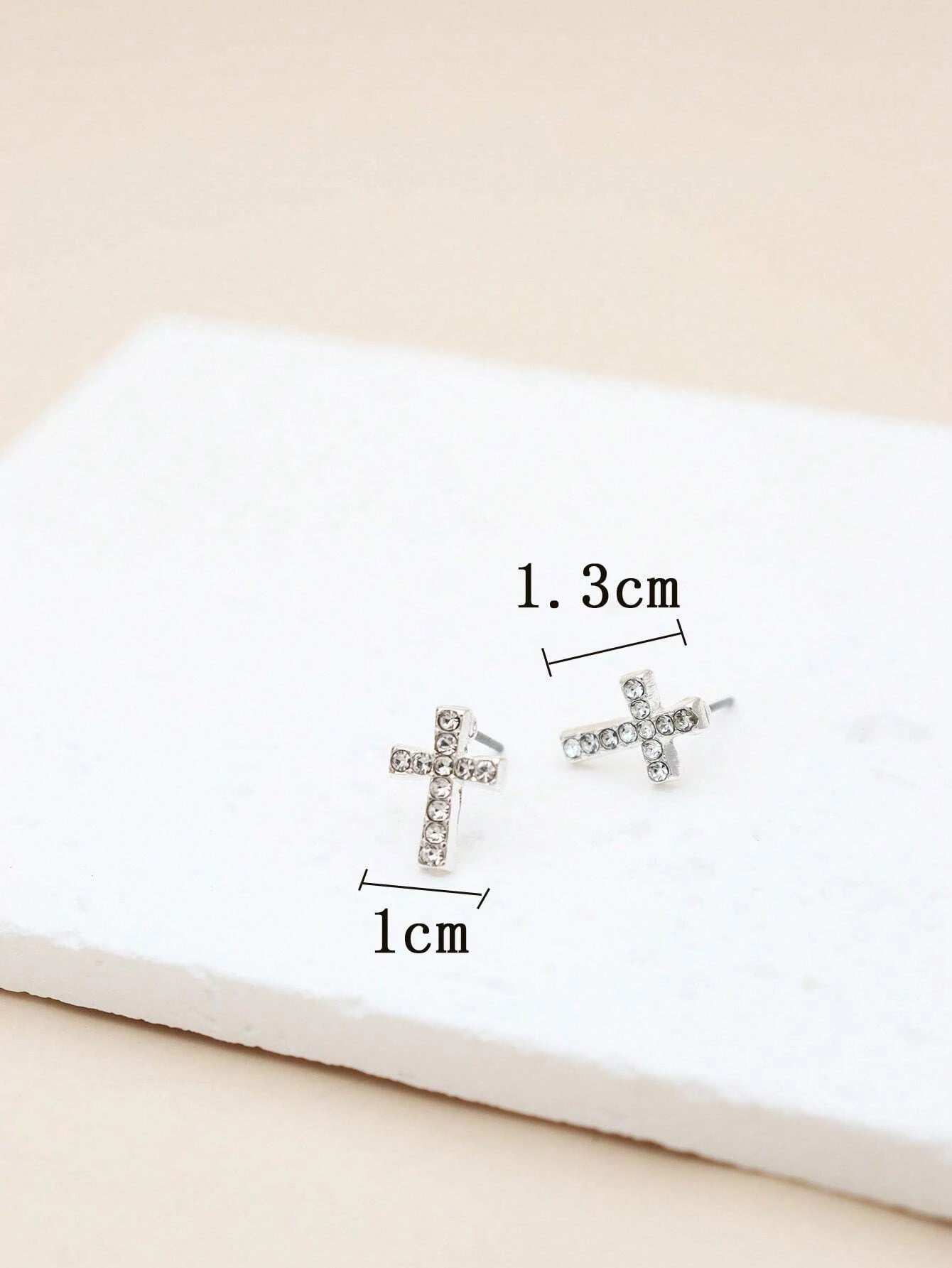 15375 2b-01-04 Pendientes con diamante 2 Pzas