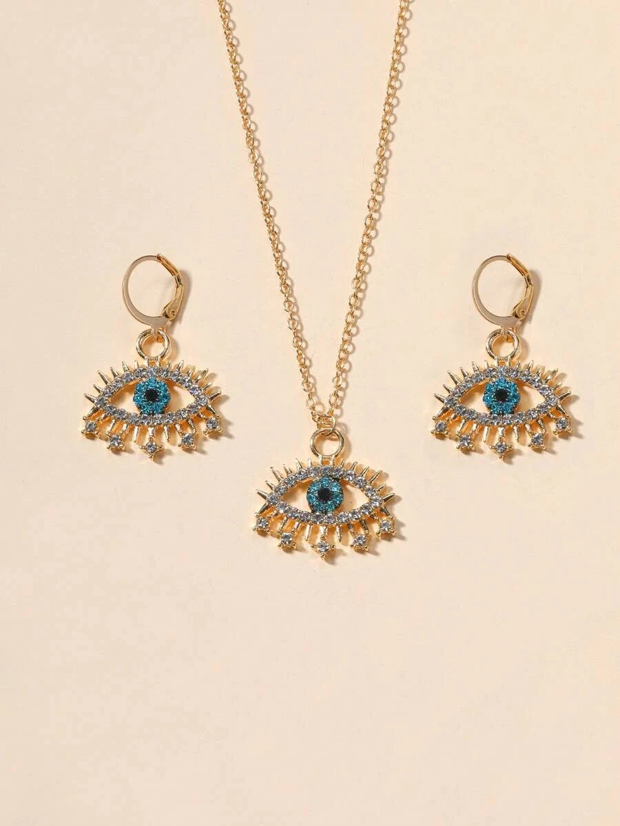 10036 1b-076 Set 3 piezas joya con diseño de ojo