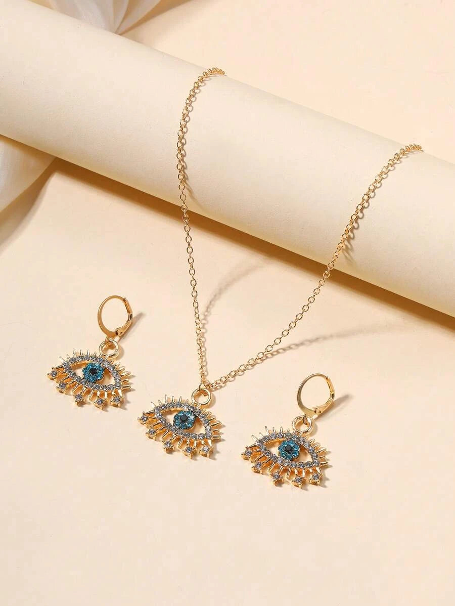 10036 1b-076 Set 3 piezas joya con diseño de ojo