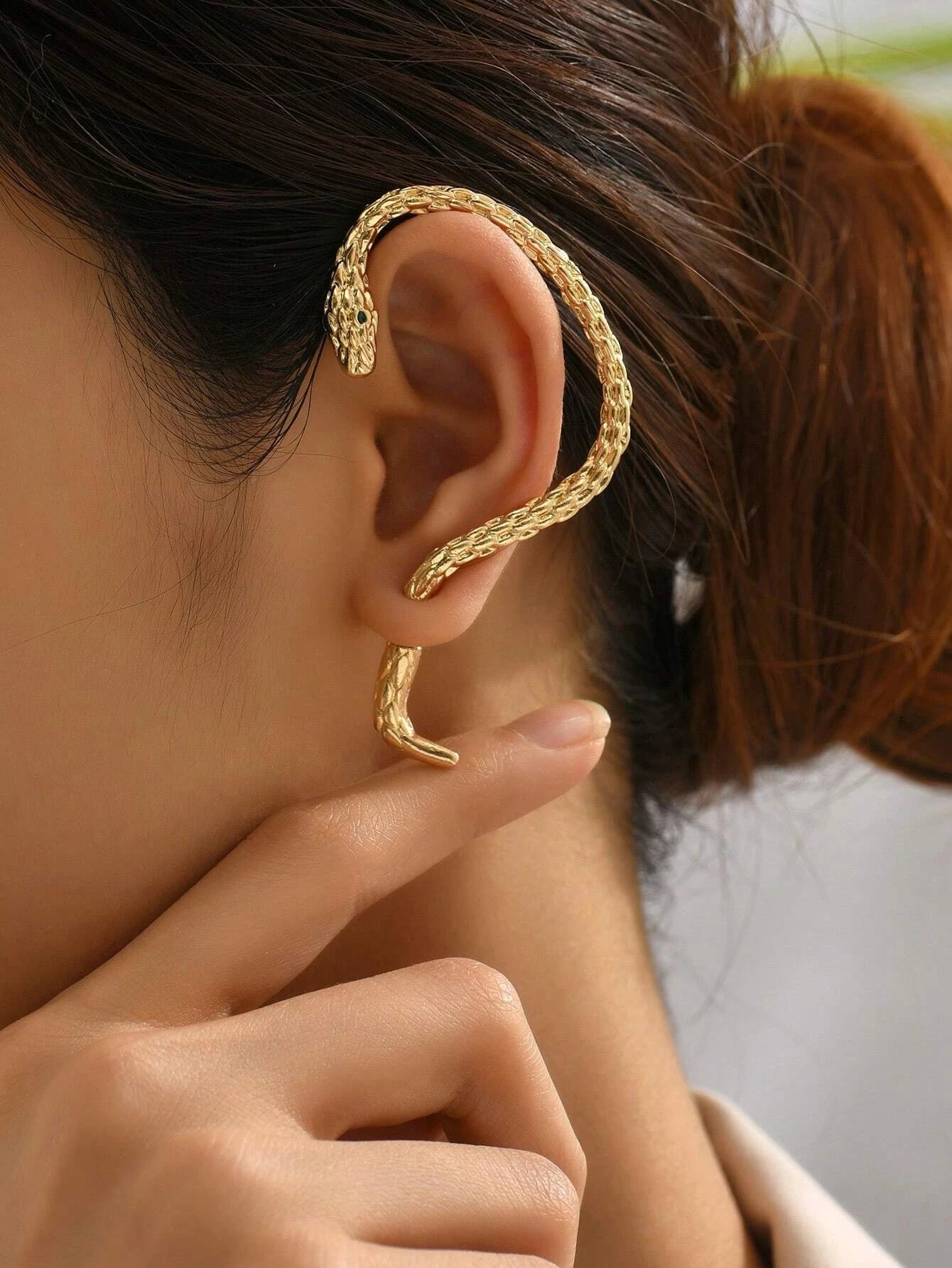 7831 b03-10  Una pieza pendiente con diseño de serpiente para mujeres