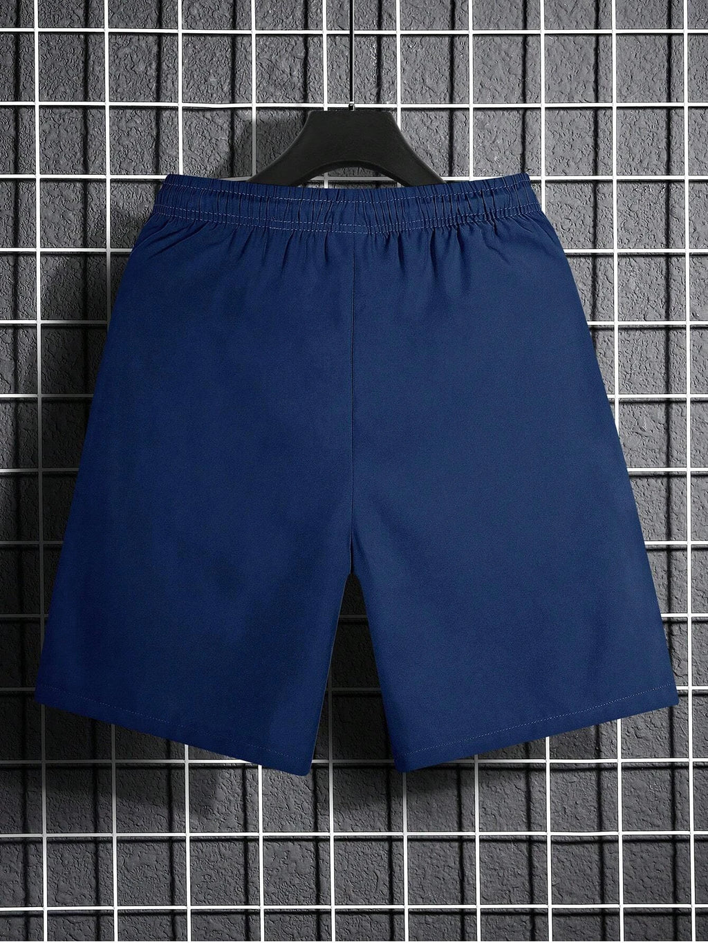 10247 a05-06 Shorts Holgados Para Hombre Con Detalles De Parches De Letras