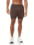 6529 1a-01-03 Shorts deportivos bolsillo de celular con Bucle de toalla