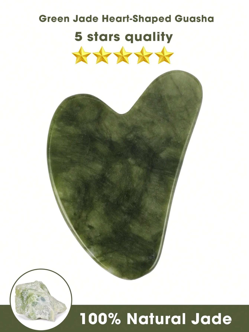 14099 1b-04-10 Tablero Gua Sha con diseño de corazón