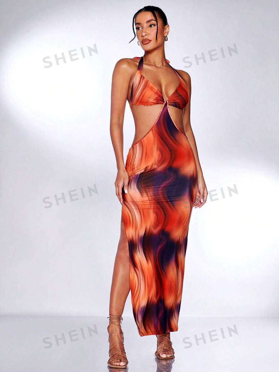 19181 1a-110 Vestido de tie dye de espalda abierta 1 Pza