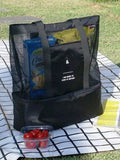 7208 1t-002 Bolsa transparente de malla de alta capacidad para mujer