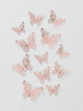 11137 1b-046 Calcomania mariposa creativo 12 Pzas