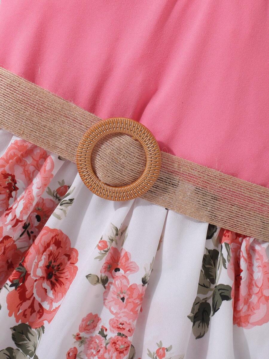 15836 2a-03-25 Vestido de tirantes con estampado floral bajo