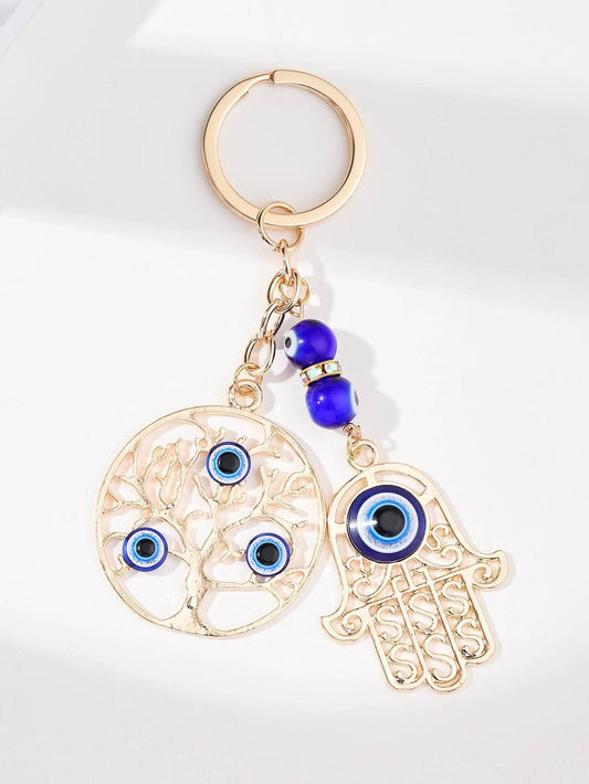 7276 b01-15 Llavero accesorio mano Hamsa & aojo