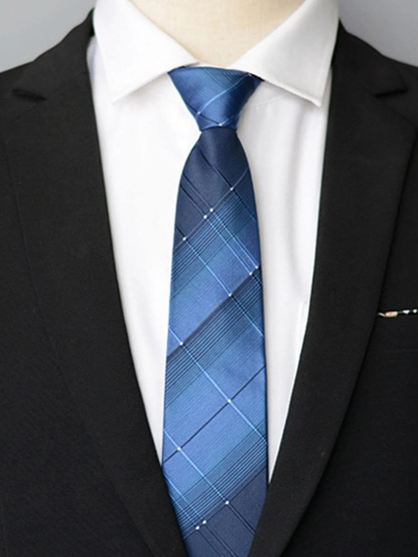 13494 1a-008 Corbata Azul Rayas 1 Pza