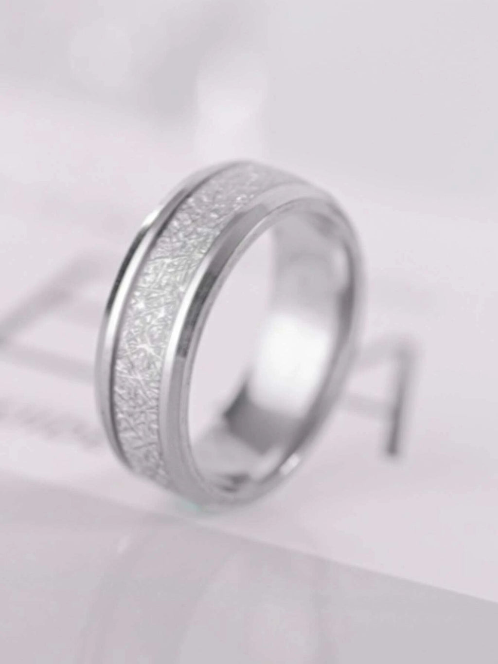 11474 1b-070 Anillo texturizado de moda para hombres y mujeres para decoración diaria