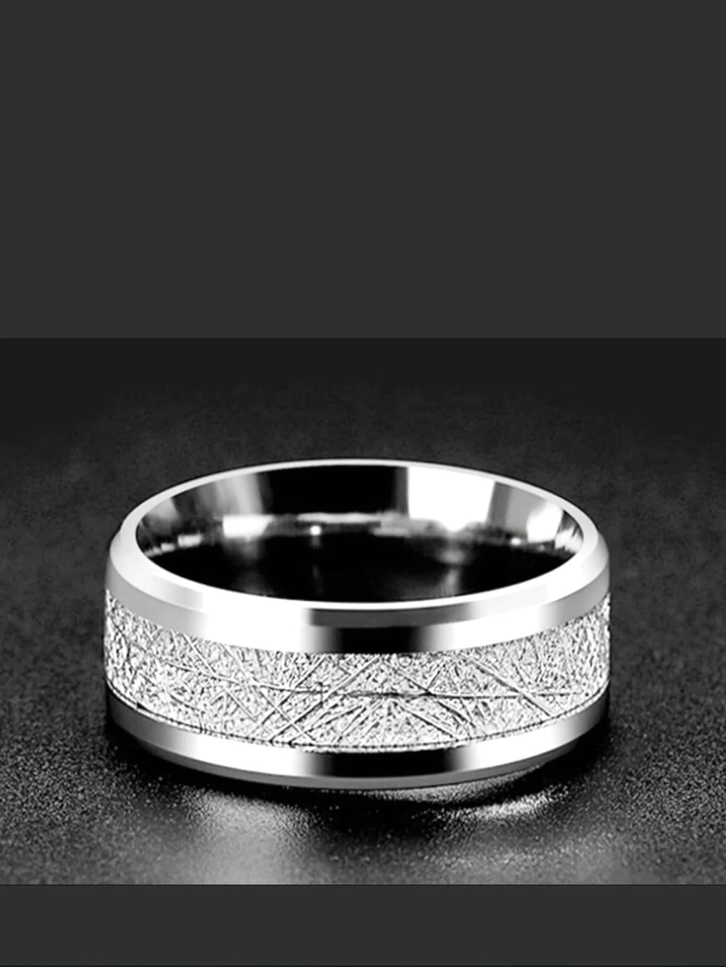 11474 1b-070 Anillo texturizado de moda para hombres y mujeres para decoración diaria