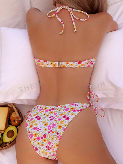 17331 1a-054Bañador bikini estampado floral 2 Pzas