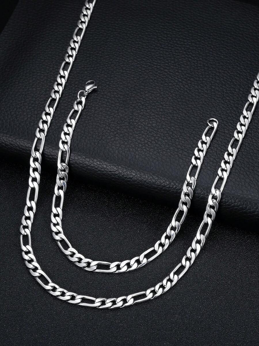 11215 1b-073 1 pieza Hip hop de acero inoxidable minimalista Collar de cadena