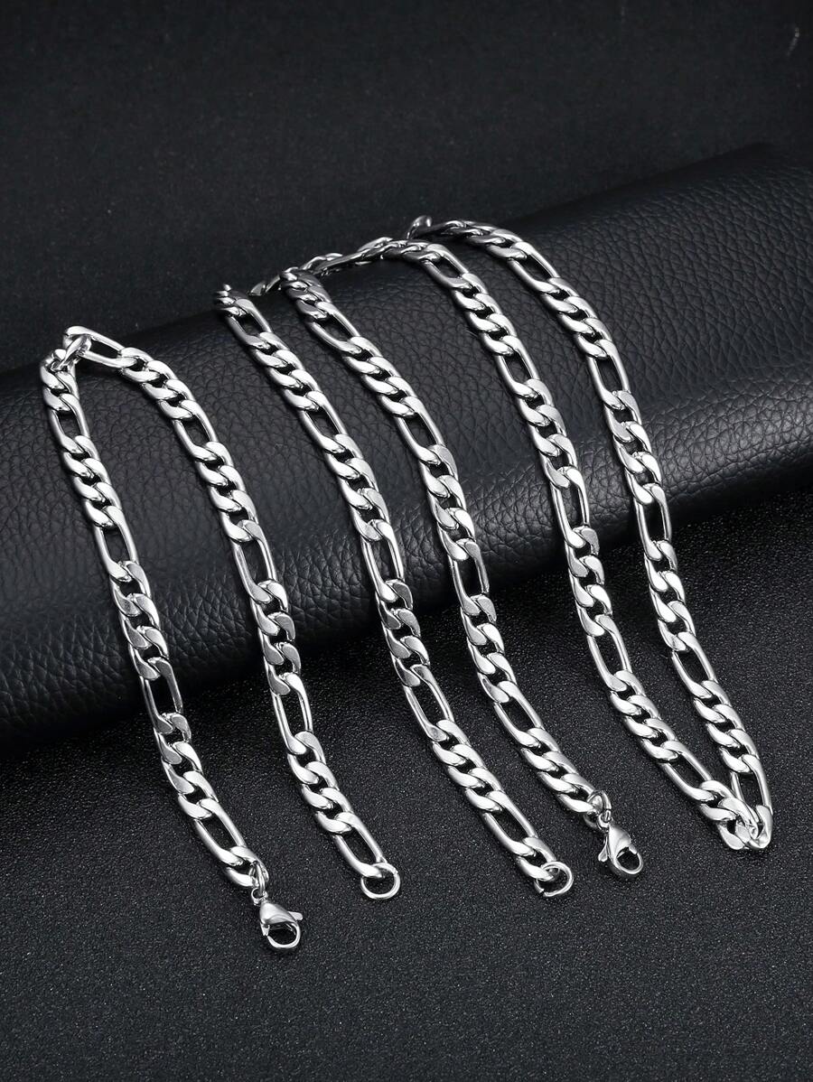 11215 1b-073 1 pieza Hip hop de acero inoxidable minimalista Collar de cadena