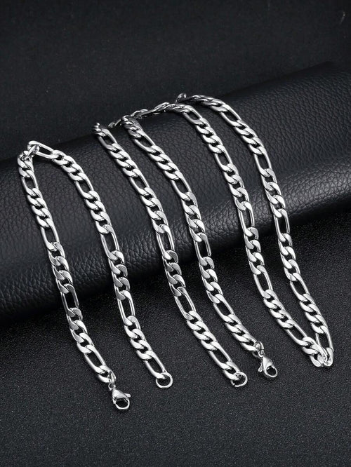 11215 1b-073 1 pieza Hip hop de acero inoxidable minimalista Collar de cadena