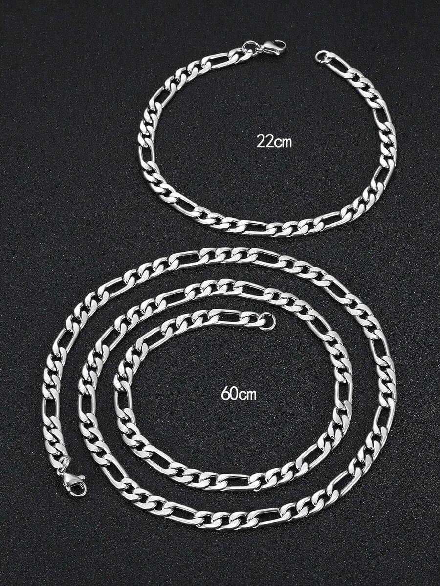 11215 1b-073 1 pieza Hip hop de acero inoxidable minimalista Collar de cadena