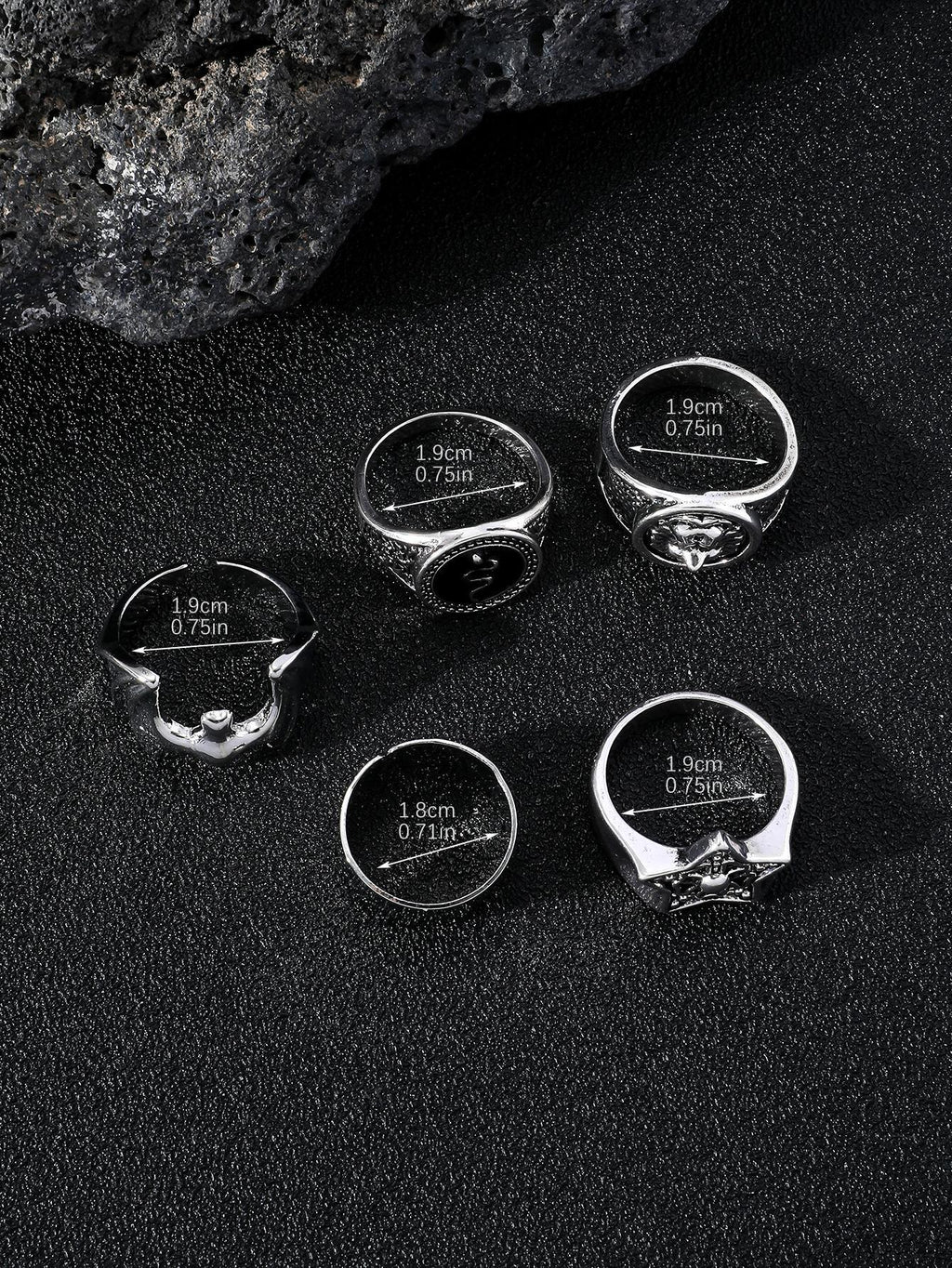 14974 1b-032 Anillo 5 Pzas