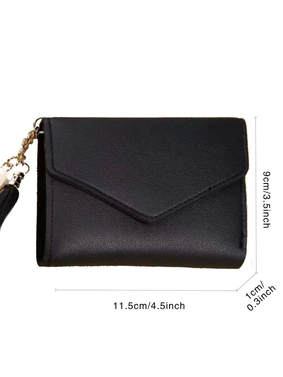 11163 1a-01-09 Monedero Corto Para Mujer Pequeño Y Moderno De Pu Con Tarjetero Y Billetera Para El Día De San Valentín