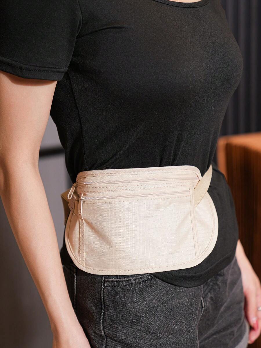 14581 1a-028 Riñonera minimalista medio cremallera para correr