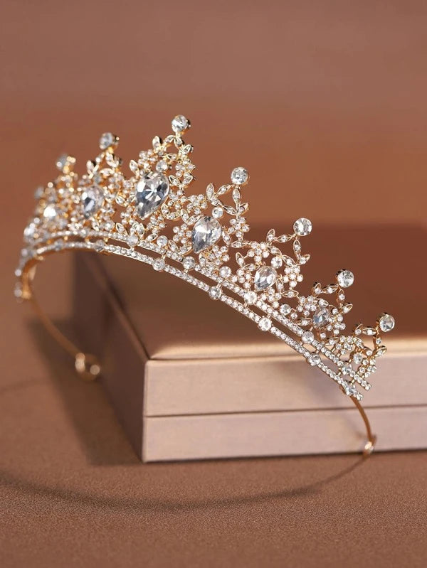 7641 a08-11 Accesorio para el cabello de aleación en forma de corona