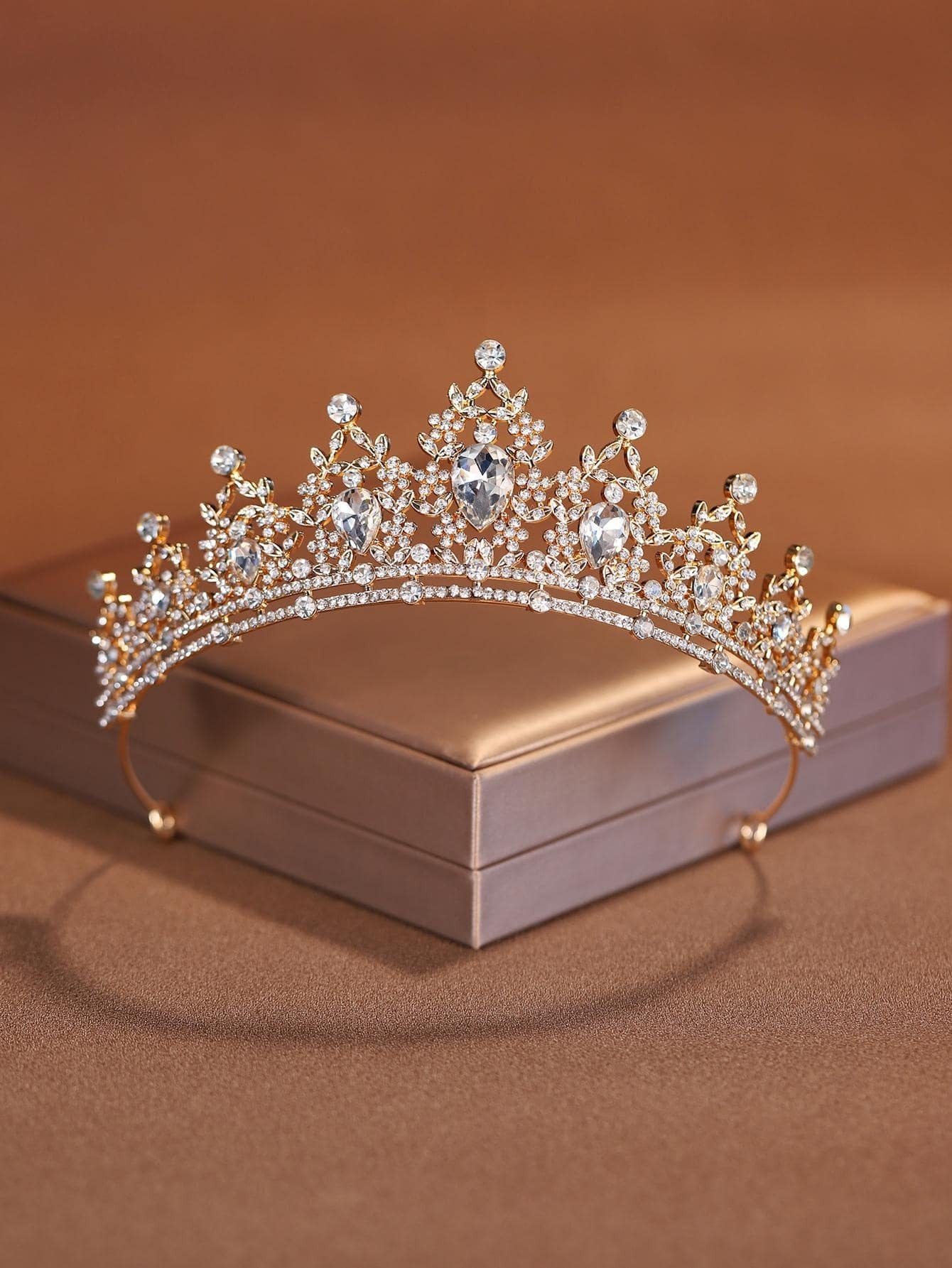 7641 a08-11 Accesorio para el cabello de aleación en forma de corona