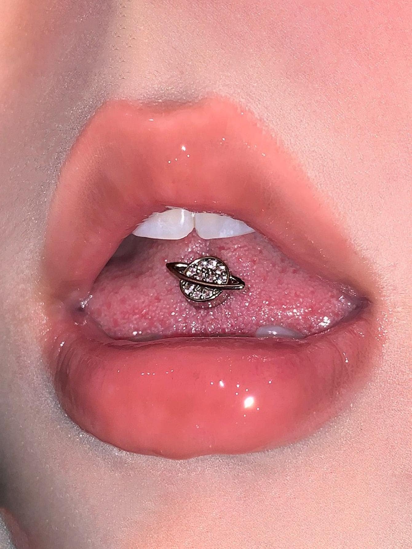 10000 b01-02 Piercing de lengua de acero inoxidable