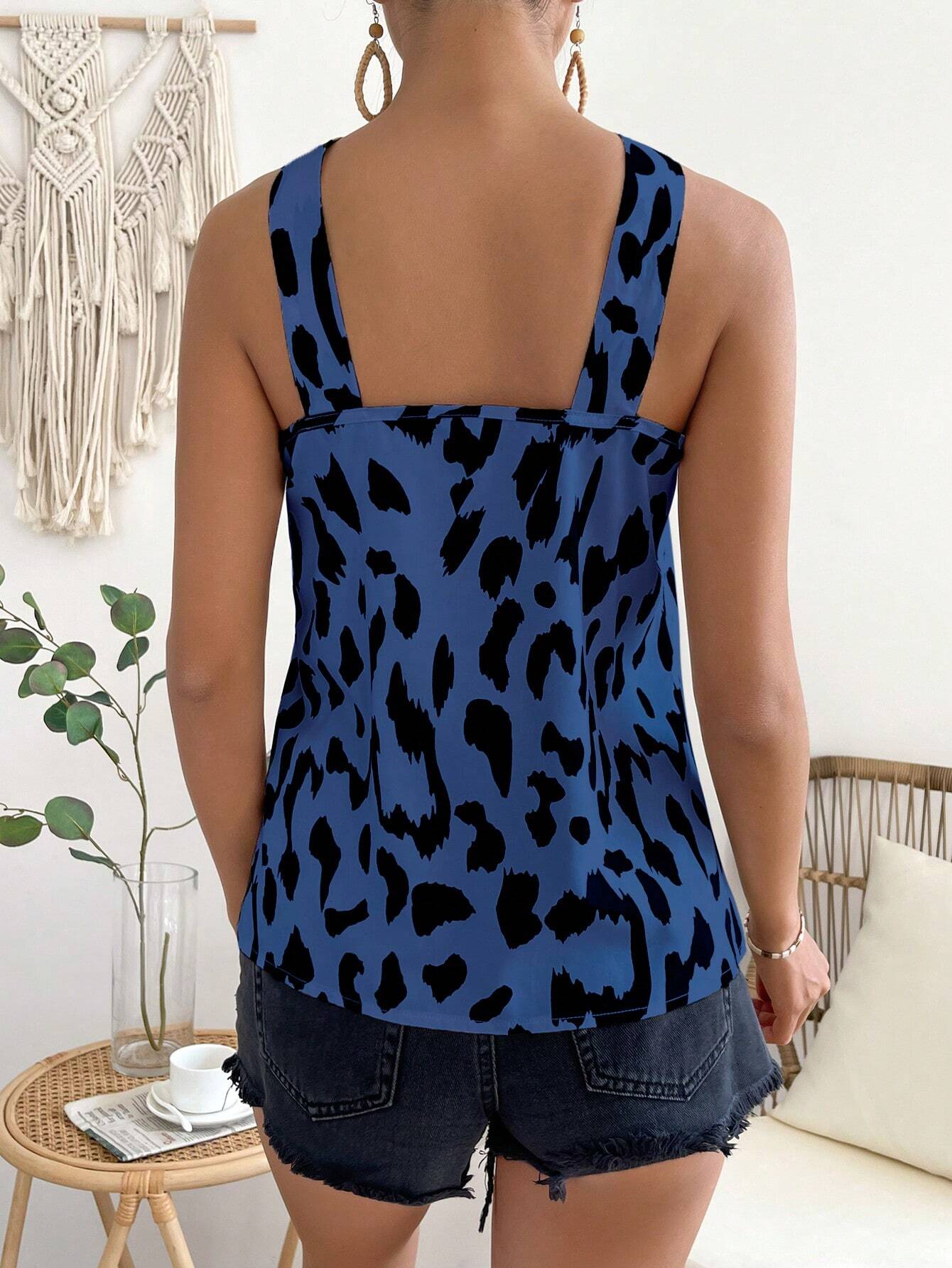 17417 1a-087 Blusa con estampado fruncido 1 Pza