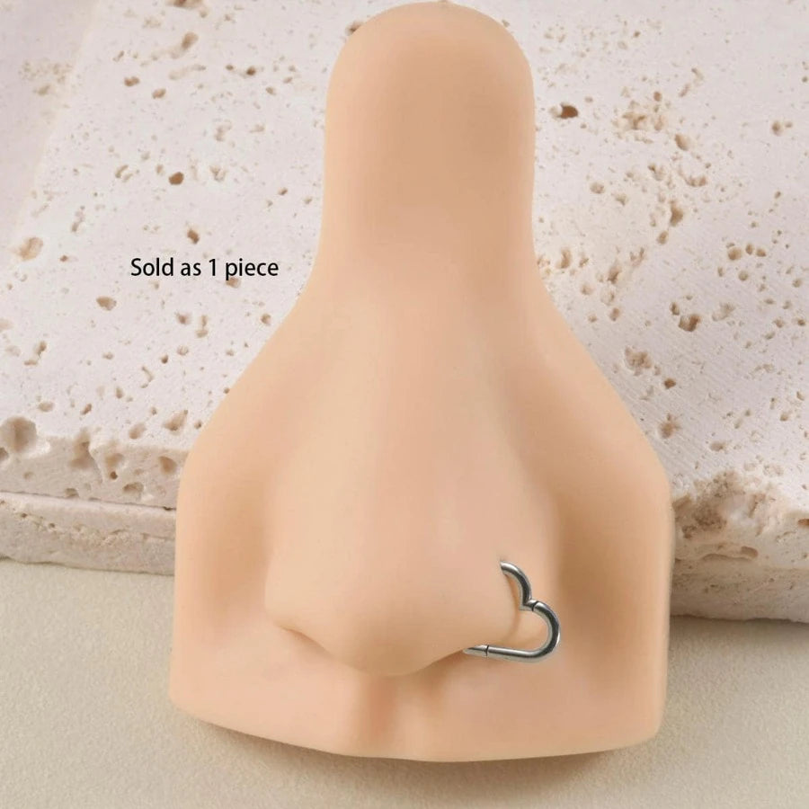 15285 1b-052 1 Pieza Anillo Simple En Forma De Corazón Para La Nariz