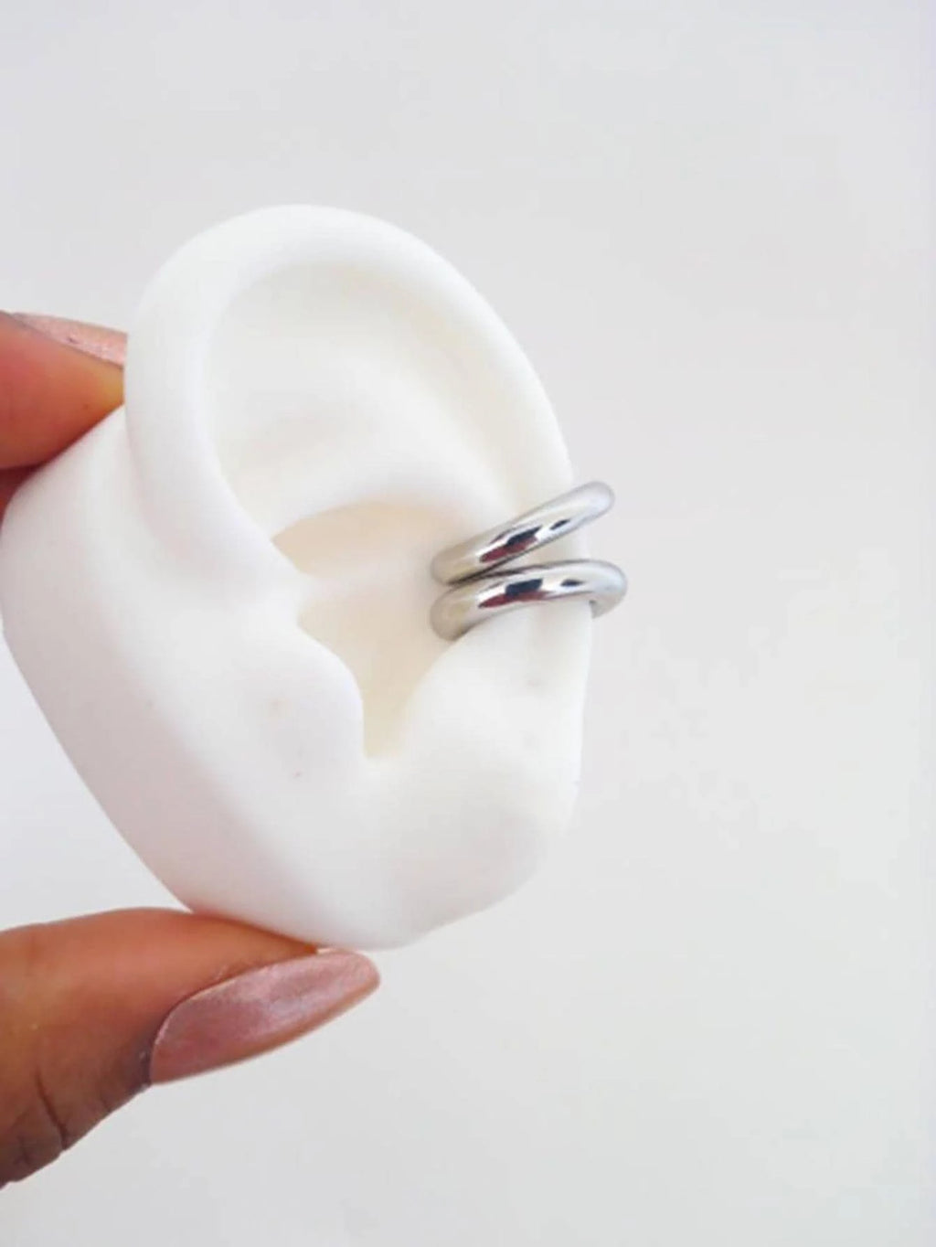 14300 1b-01-01 Cuff de oreja minimalista 2 Pzas