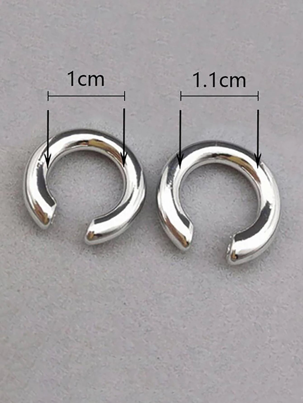 14300 1b-01-01 Cuff de oreja minimalista 2 Pzas