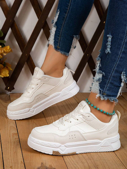 10639 c01-02 Zapatillas deportivas de color combinado con cordón delantero Sport