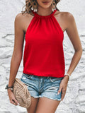 17415 1t-007 Blusa unicolor con cordón trasero 1 Pza