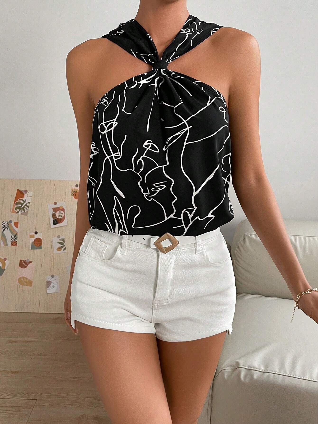 17416 1a-087 Blusa figura abstracta 1 Pza