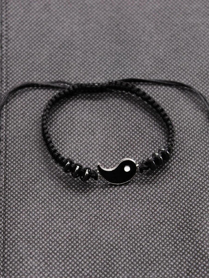 9598 1b-01-31 Dos piezas/set de pulsera con cuentas decorativas Yin & Yang para parejas