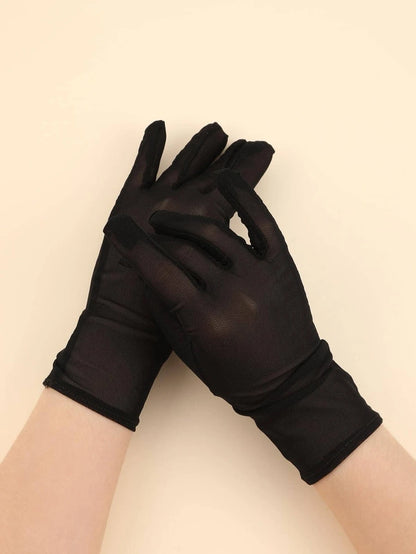 9331 1a-095 Guantes minimalista unicolor