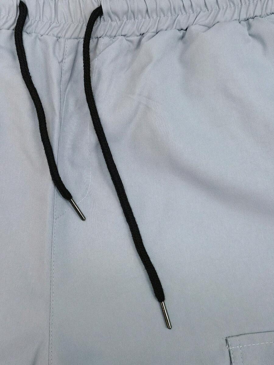 9983 1t-012 Short Holgado Para Hombre Con Parches De Letras