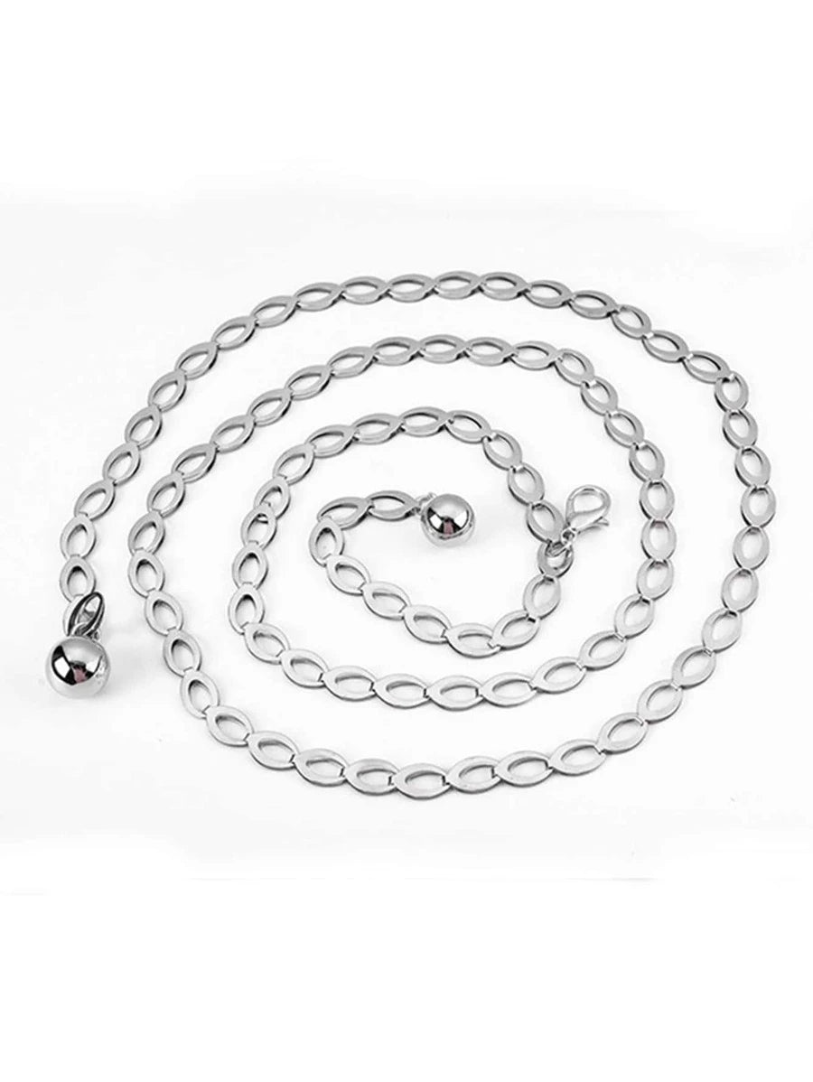 12273  1b-052 Cinturon Plateado 1 Pza
