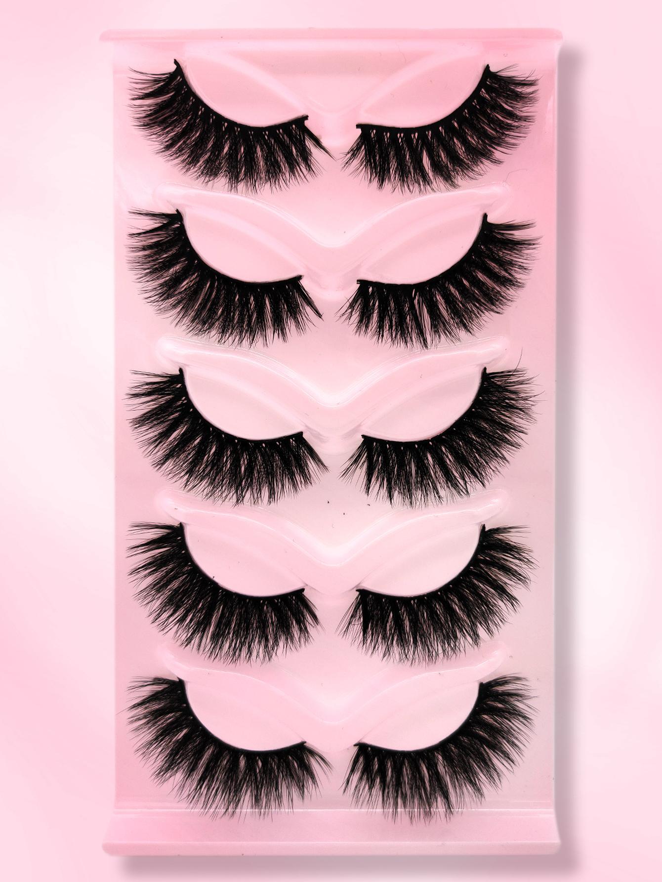5567 1b-144 Pestañas postizas 5 Pares
