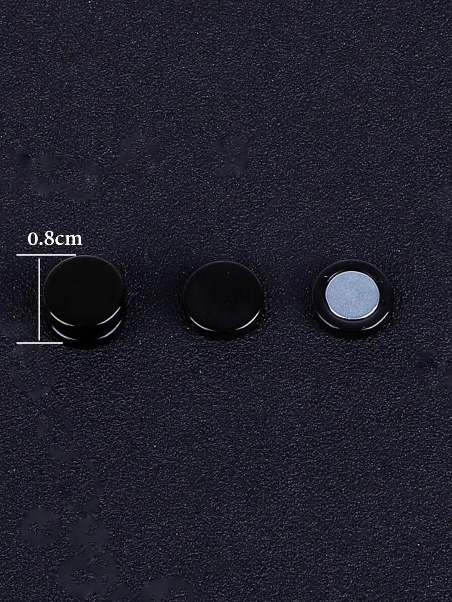 11340 1b-074 2 piezas Punk de acero inoxidable para hombres imán Clip para oreja conjunto de pernos pendientes sin perforación regalo de joyería