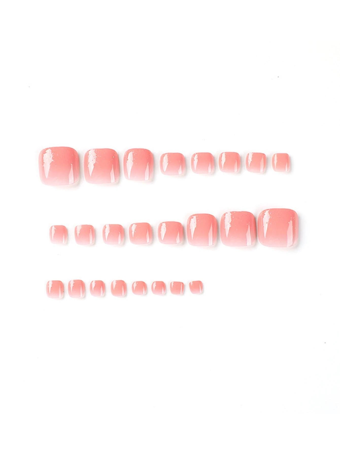 6079 1b-01-12 Kit de 24 piezas uñas postizas para pies