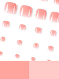 6079 1b-01-12 Kit de 24 piezas uñas postizas para pies
