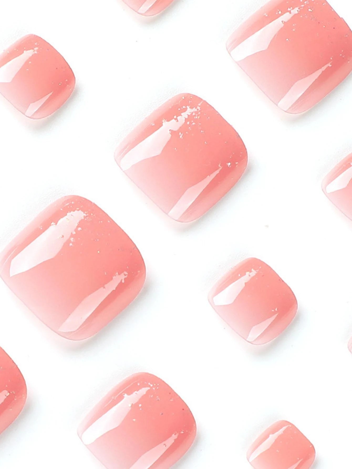 6079 1b-01-12 Kit de 24 piezas uñas postizas para pies