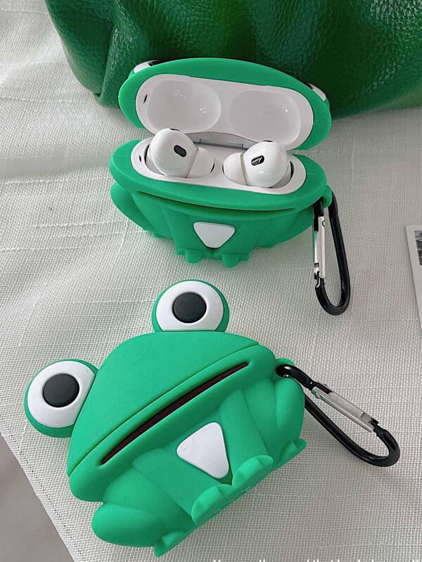 6789 2t-010 Funda compatible con Airpods con diseño rana