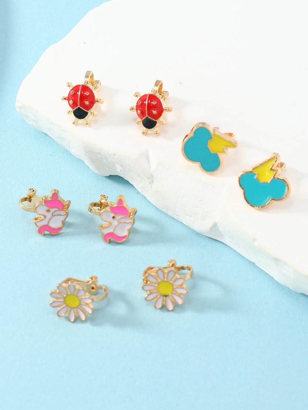 14340 1b-023 Pendientes 4 Pares