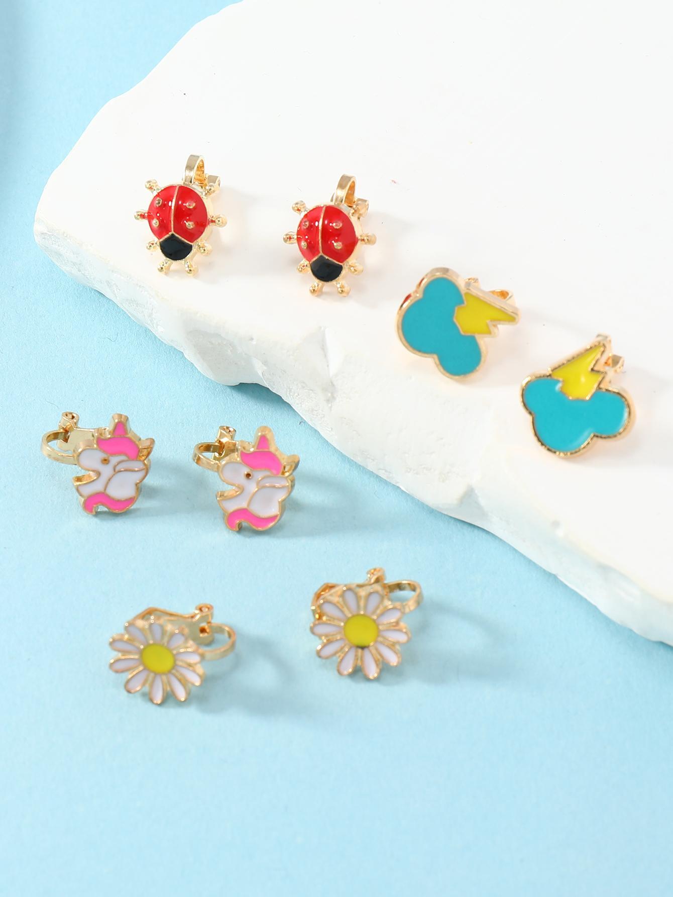 14340 1b-023 Pendientes 4 Pares