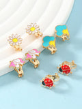 14340 1b-023 Pendientes 4 Pares