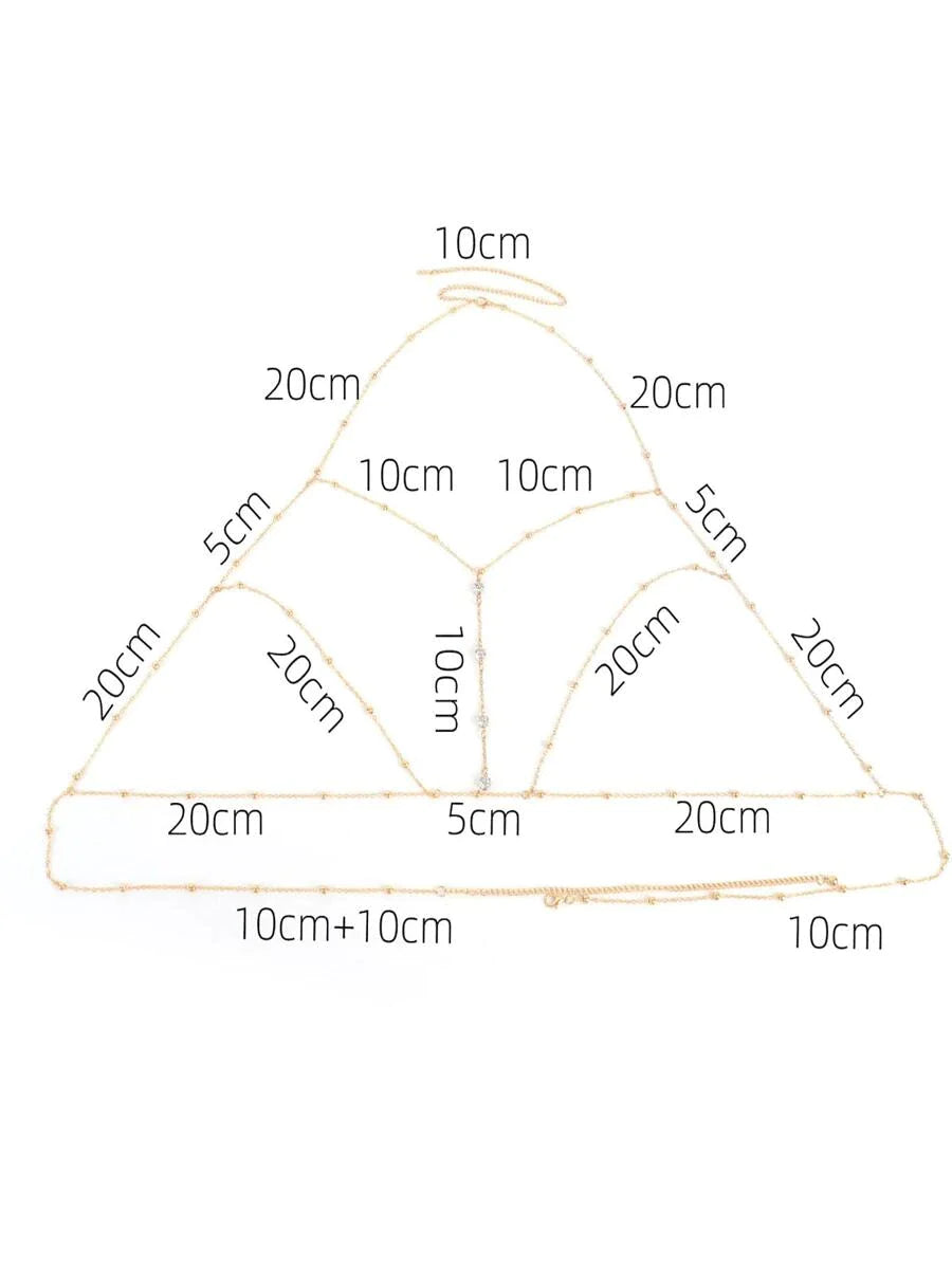 10269 1b-001  Cadena de pecho Cadena para cuerpo europeo
